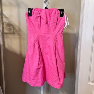 Lilly Pulitzer Pink Strapless Dress